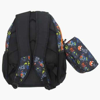 Juniors Printed Backpack with Pencil Case - 16 inches