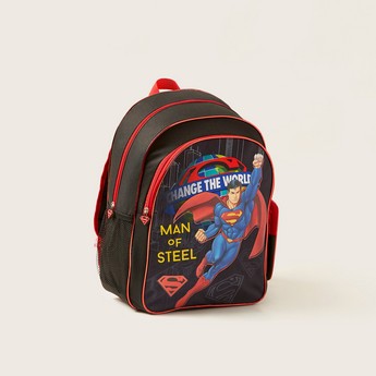 Superman Print 5-Piece Backpack Set - 13 inches