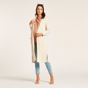 Love Mum Maternity Longline Cardigan with Pockets