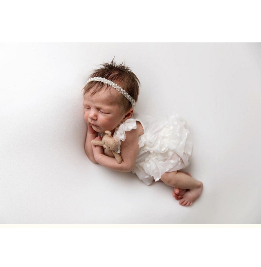 Pearl Headband Newborn Baby Twins Hairwear Newborn Photography Props Baby Photo Aeccess