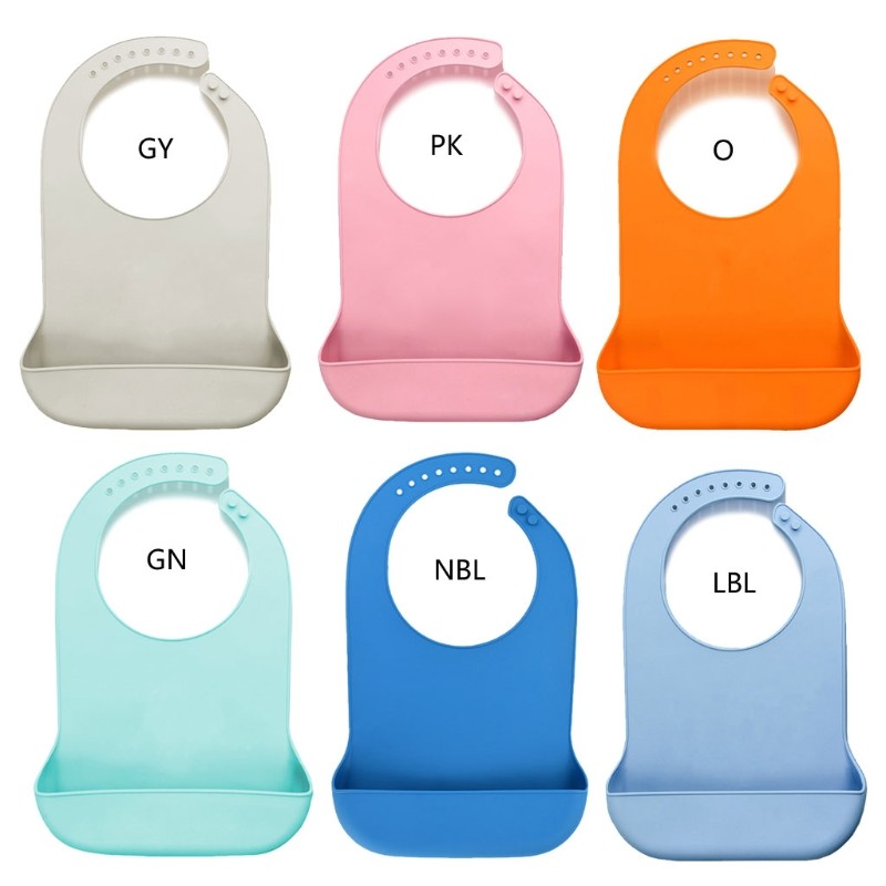 1pc Large Waterproof Anti-Oil Adult Mealtime Bib Silicone Clothes Clothes Protector Senior Citizens Aid Aprons