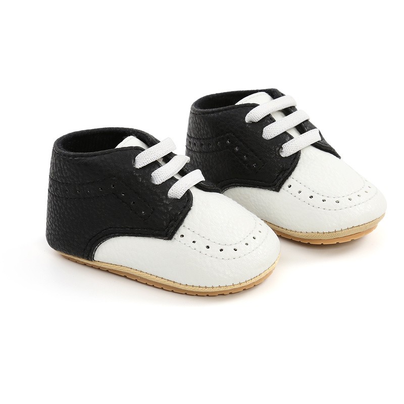 New Baby Shoes Leather Dress Shoes Toddler Boys Girls Non-slip Rubber Sole Baby First Walkers Baby Shoes Newborn Loafers