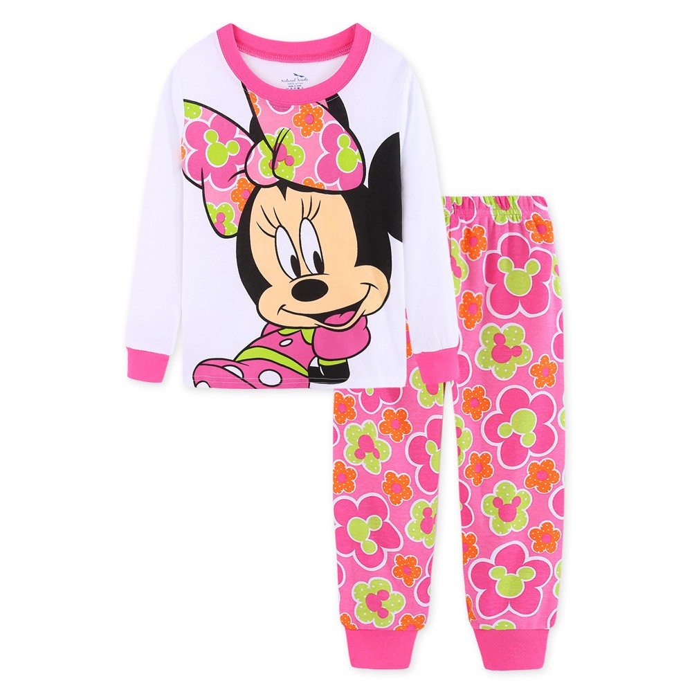 Disney Children's Clothing Set Mickey and Minnie Pajamas Autumn Set