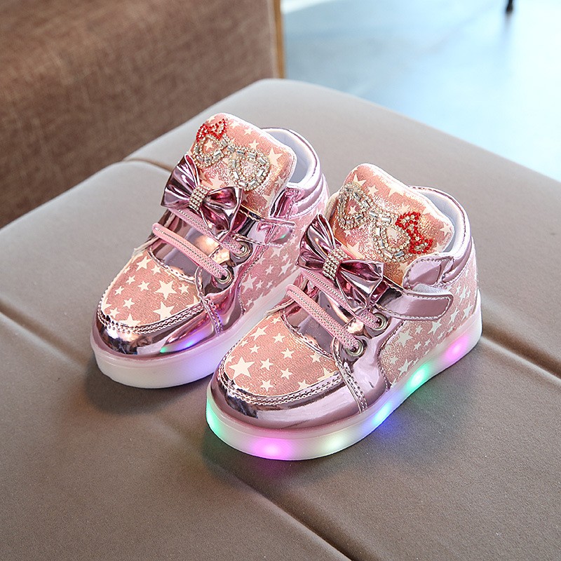 Light Up Shoes 2020 Glowing Sneakers For Girls Basket Led Children Lighting Luminous Shoes Sneakers Basket enfant led