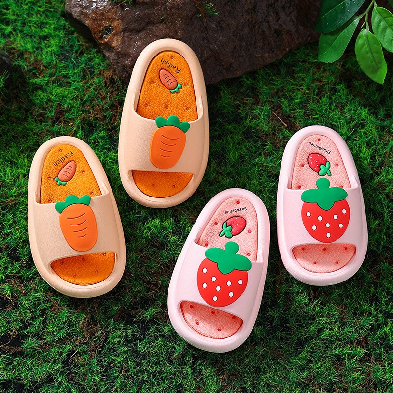 Children Slippers Cartoon Home Shoes For Boy Girl Summer Men Women Soft Beach Indoor Slippers Child Adult Kids Toddler Slides