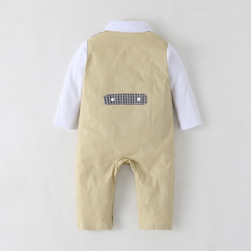 New spring and autumn boys clothes baby rompers one-piece suit children's clothing home wear