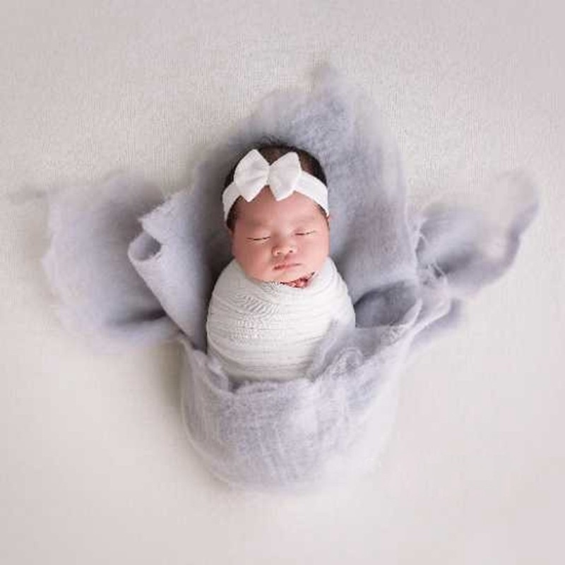 Newborn Photography Fleece Felt Wrap Petal Wrap Infant Baby Felted Fleece Square Blanket Basket Filler Stuffer Studio Photo Props