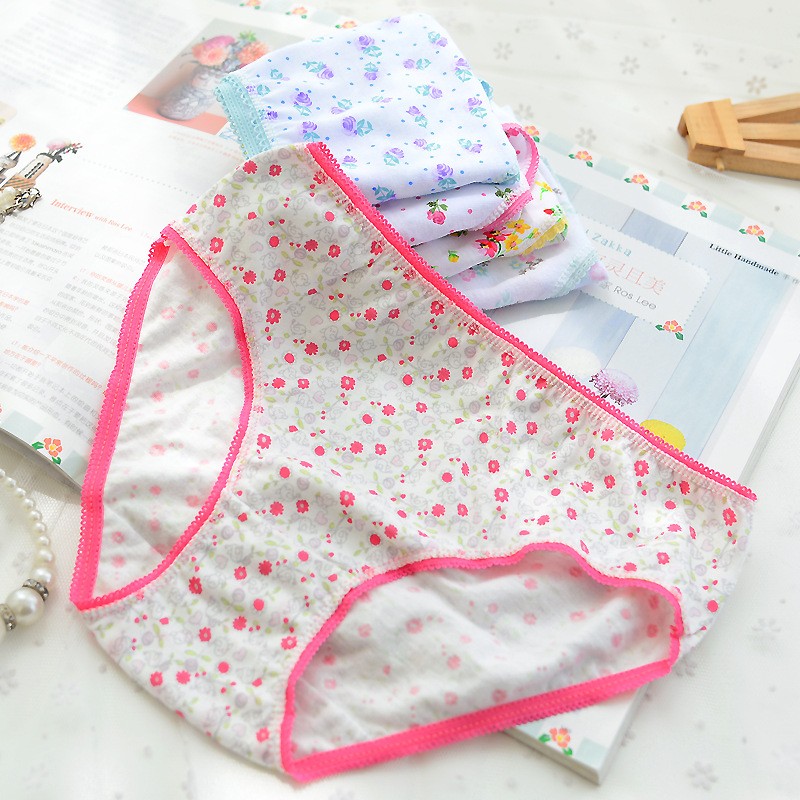 12pcs/lot Baby Girls Underwear Cotton Short Kids Panties Briefs Children Underwear 2-12Y