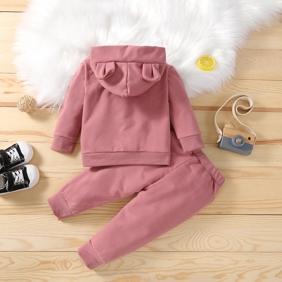 Spring Autumn Children Cotton Clothing Suit Baby Boys Girls Clothes Kids Sport Hoodies Pants 2pcs/sets Fashion Toddler Tracksuits