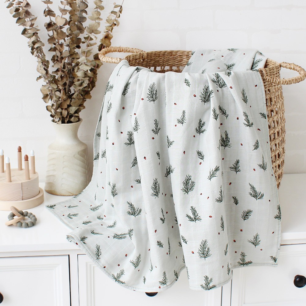 100% Organic Cotton Baby Blankets Newborn Bedding Flower Print Muslin Swaddle Wrap Stroller Blankets Bed Cover Spring