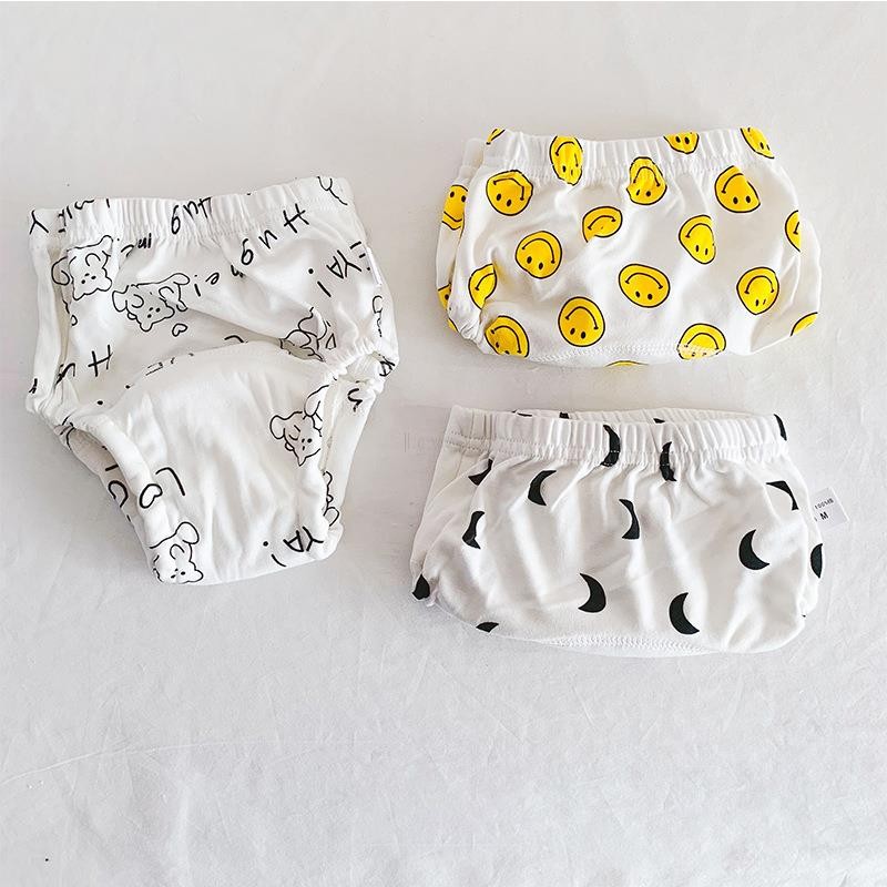 3pcs/lot Baby Training Pants 6 Layers Waterproof Reusable Cotton Infant Boy Pants Underwear Cloth Girls Diaper Diaper Panties