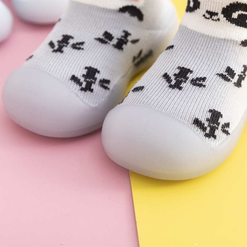 Unisex Baby Shoes First Shoes Baby Walkers Toddler First Walker Baby Girl Kids Soft Rubber Sole Baby Shoes Knit Socks Anti-slip