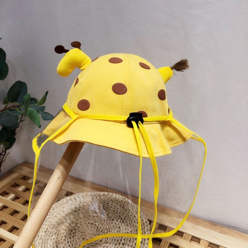 baby hat baby hat with protective face mask boy girl sun hat removable sunscreen outdoor fisherman hats kids accessories