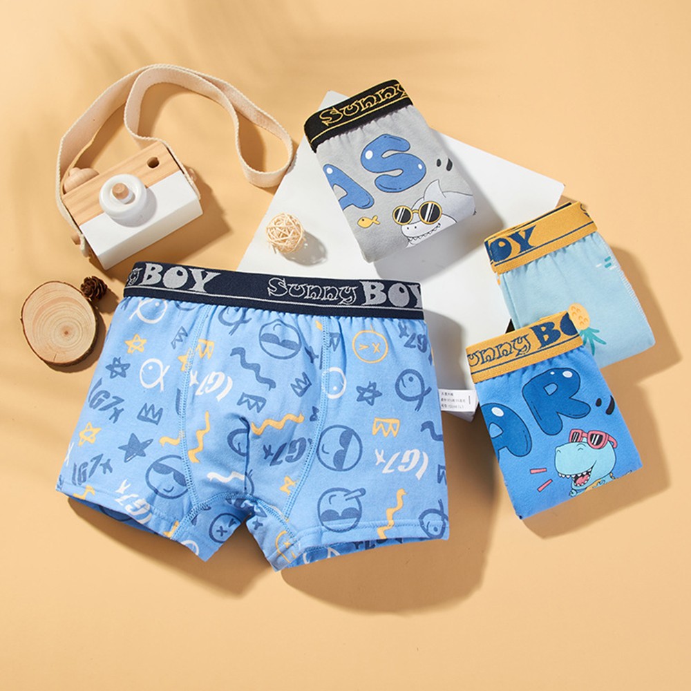 Children's Underwear Kids Cartoon Pants Soft Cotton Underpants Boys Panties Style 4pcs/lot