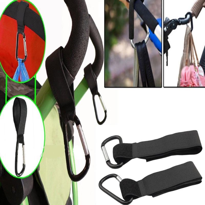 4/2pcs Stroller Hooks Wheelchair Pram Pram Pram Bag Rack Baby Strollers Shopping Bag Clip Stroller Accessories