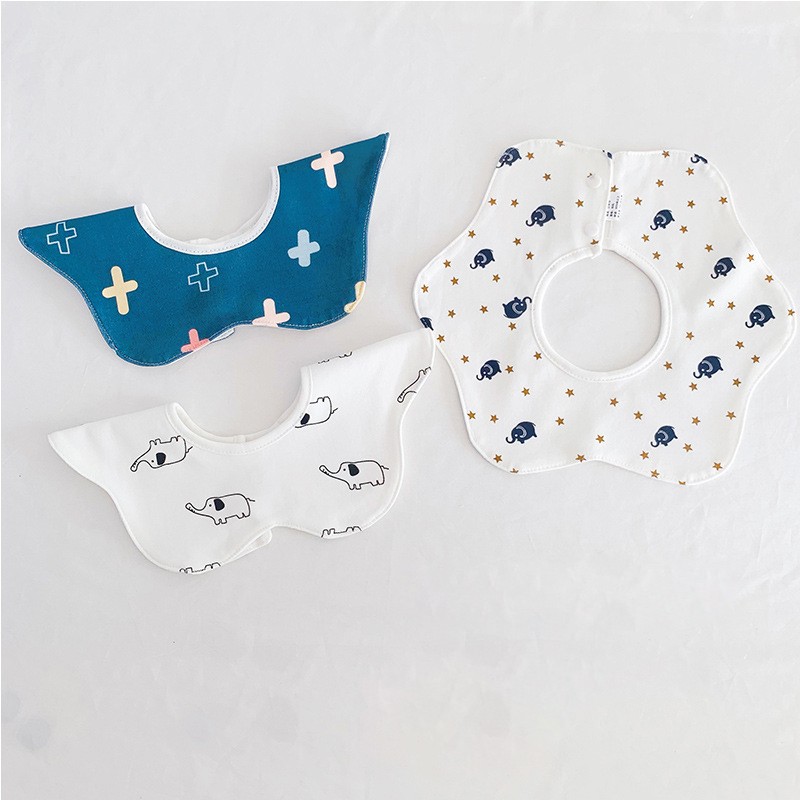 3pcs/lot Baby Bibs Bandana Burp Cloth Cotton Saliva Towel Soft Waterproof Boys Girl Baby Shower Gift Feeding Apron bebes