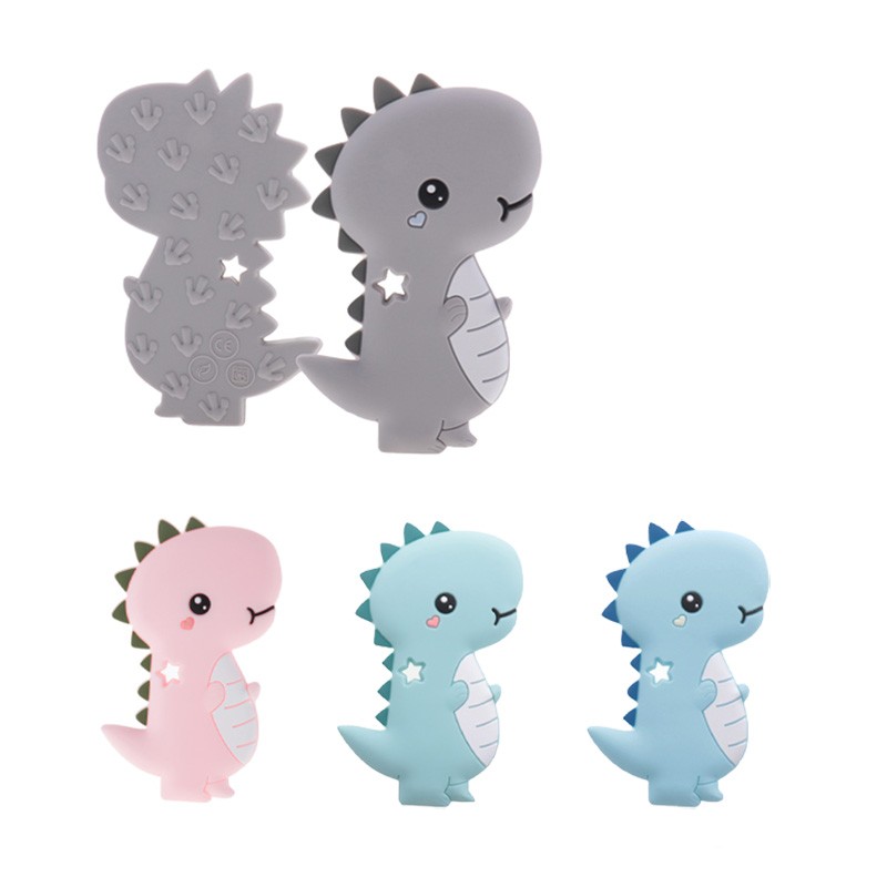 10pcs Silicone Teething Babies Accessories Newborn Baby Teether Baby Products Personalized Pacifier Bear Dinosaur Koala BPA Free