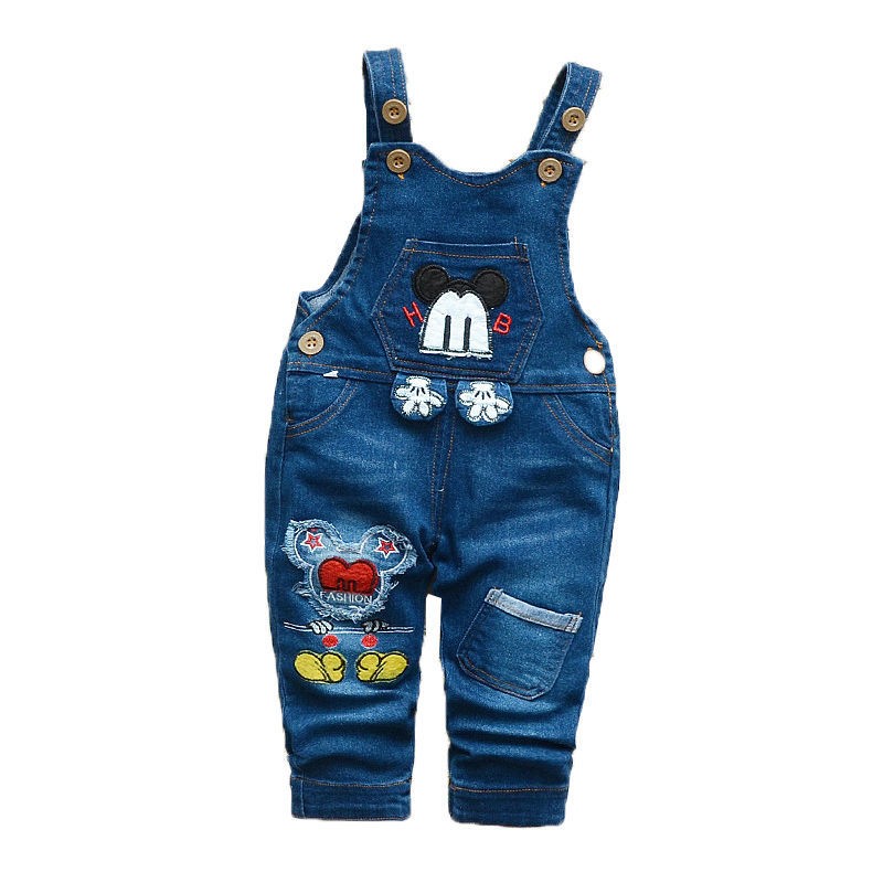 IENENS baby boy boys long pants denim overalls dungarune kids baby boy jeans jumpsuit clothing fittings clothing trousers