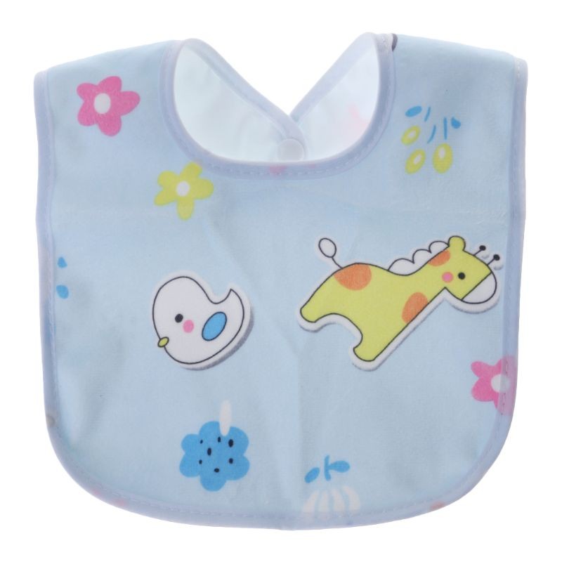 Baby Bib Waterproof Cartoon Cute Buckle Bandana Burp Saliva Towel Boys Girls Feeding Apron Bib Infant Children Supplies