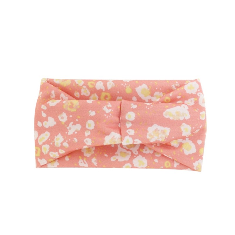 Baby Hair Band Age Headband Floral Print Turban Expanding Elastic Hair Band Head Wrap Children Toddler Headwear Decorations