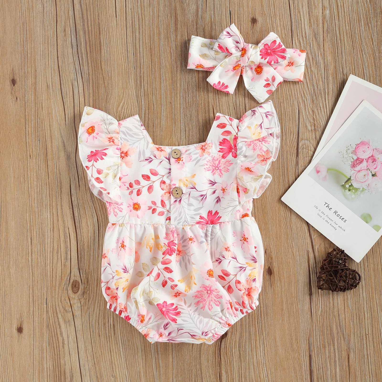 Ma&Baby 0-12M Summer Flower Newborn Infant Baby Girl Ruffles Romper Sleeveless Jumpsuit Sunsuit Toddler Girl Clothes Costumes