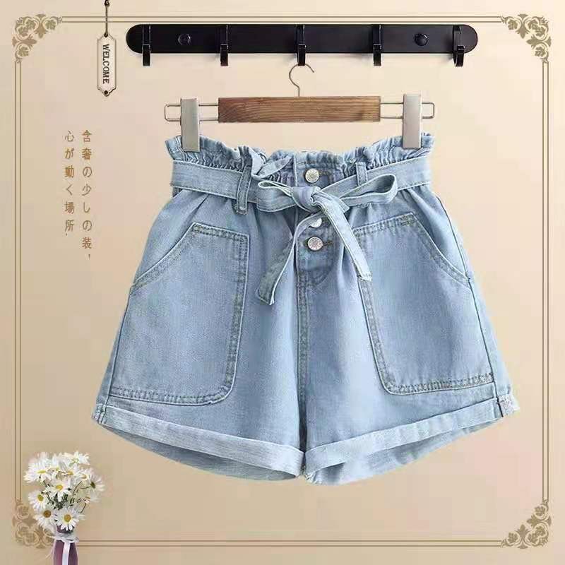 2022 New Fashion Summer Children's Shorts Floral Denim Shorts For Girls Short Jeans Princess Jeans Children Trousers