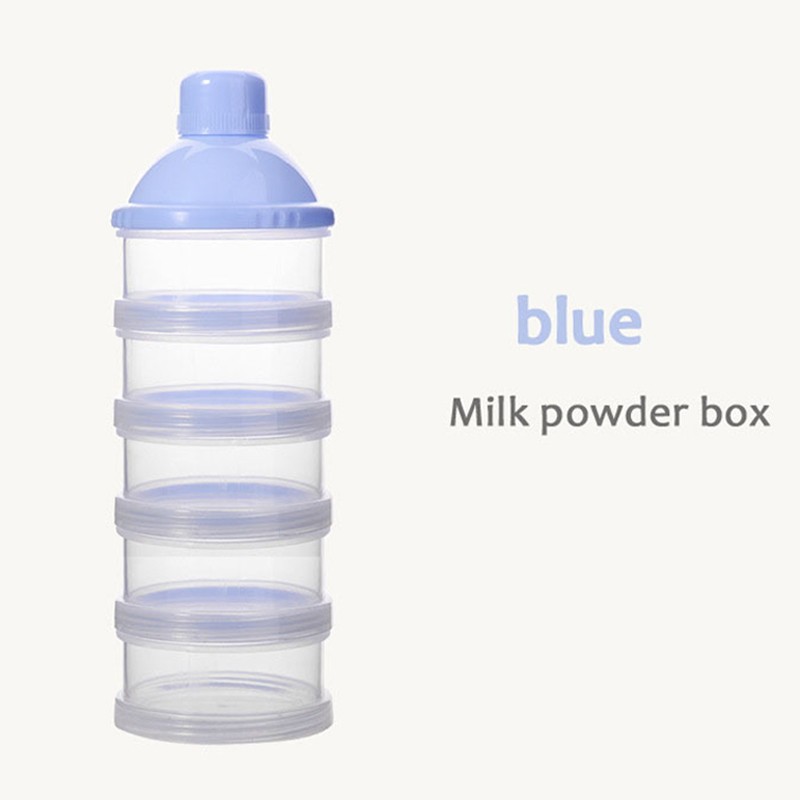 Portable Milk Powder Formula Dispenser Food Container Storage Feeding Boxes for Baby Kids Toddler 4/5 Grid Baby Food Storage Box