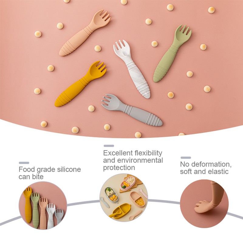 1 قطعة سيليكون ملعقة للتغذية الأطفال الغذاء الطفل تغذية أدوات المواد الغذائية أدوات المائدة طفل أواني هدايا الرضع