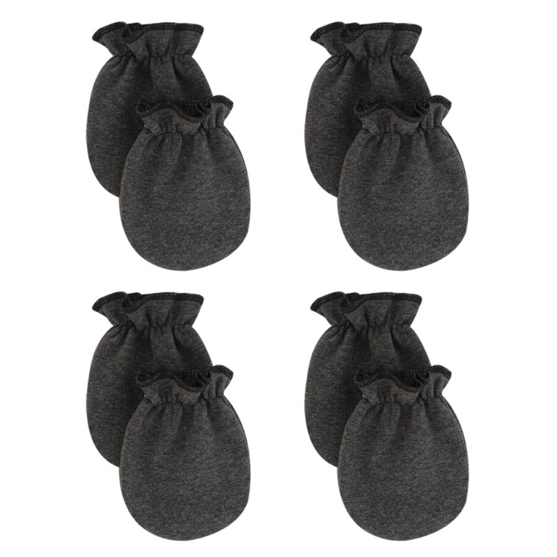 4 Pairs Baby Soft Cotton Gloves Anti-scratch Gloves Face Protection Gloves for Newborn Infants