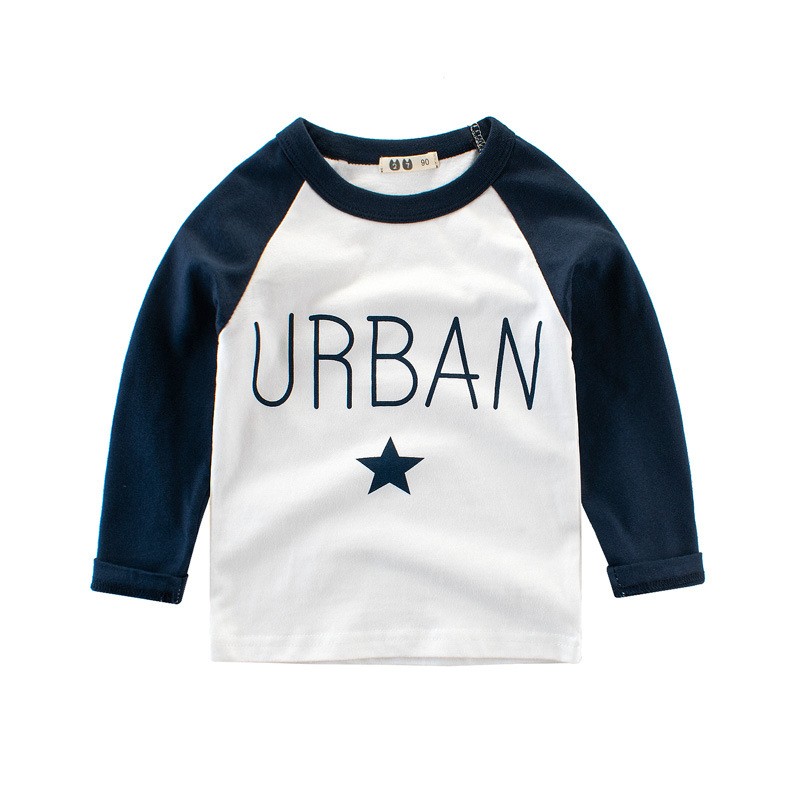 Kids Boys Letter Printed T-Shirt Long Sleeve Autumn Children