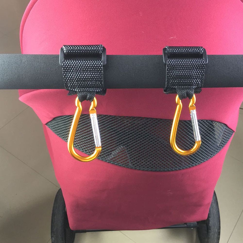 Baby Stroller Hooks Pram Organizer Metal Buckle Baby Stroller Car Hanger Diaper Bags Pushchair Baby Stroller Accessories