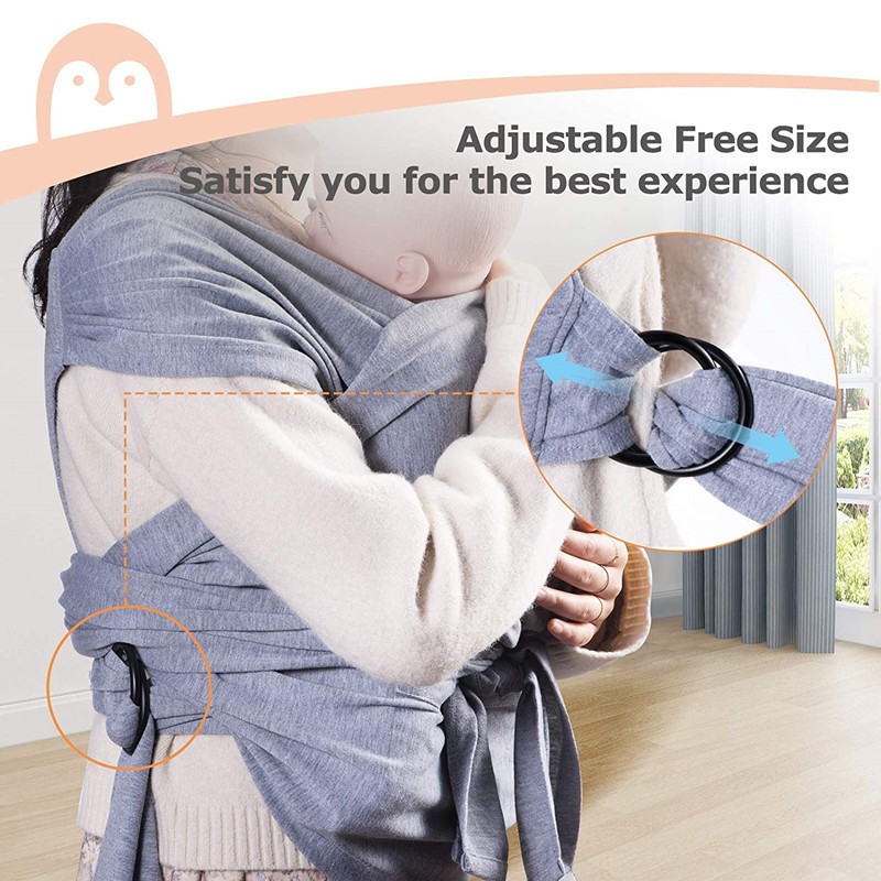 Baby Sling Loop Comfortable Carrier Wrap Summer Cotton Cross Simple Adjustable X-Shape Front Hold Type Baby Care GearBackpack