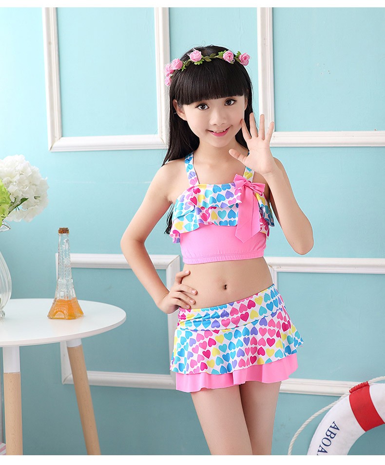 Summer Baby Girls Bathing Suit Girls One Piece Swimsuit Girls Open Back Bathing Suit Floral Ruffle Bathing Suit For Girls