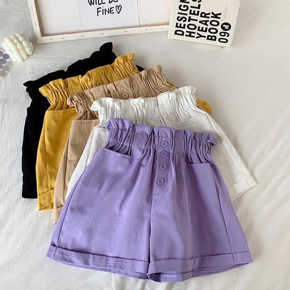 Girl Summer Short Pant Button Teen Girls Solid Shorts Kids Shorts For Girls Fashion Kids Clothes Teenager Casual Clothes