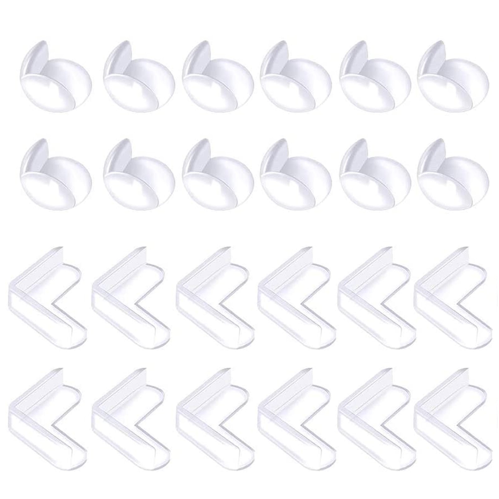 24pcs Practical Corner Guards Anti-collision Edge Guard Cover for Baby Infant Kids Children Guard Accessories