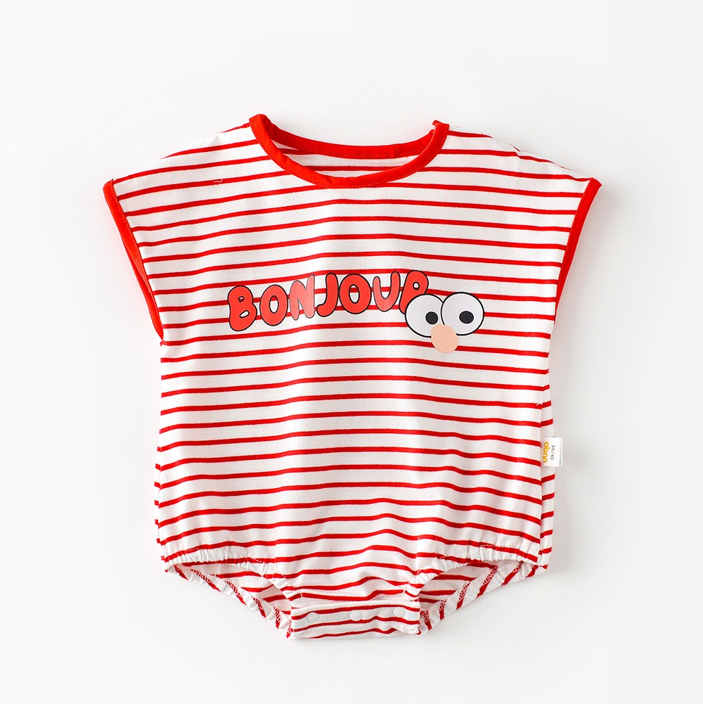 Summer 2022 Baby Clothes Baby Girls Boys Sleeveless Striped Body Suit Cotton Infant Outfits Outfits