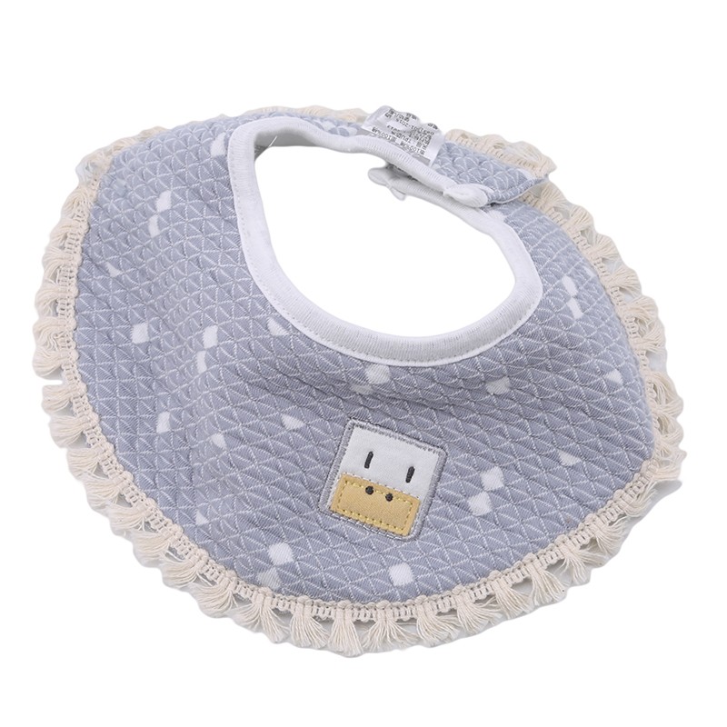 Baby Bib Fashion Tassel Stereo Round Bibs Burp Cloths Newborn Boys Girls Solid Saliva Towel Baby New Babador