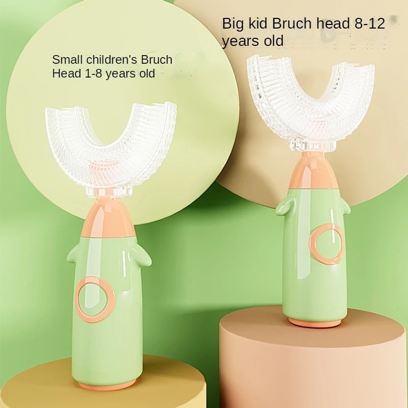 Baby Toothbrush U-Shape Children Toothbrush Silicone Oral Care Cute Newborn Toothbrush Baby Teething For 1-12Y