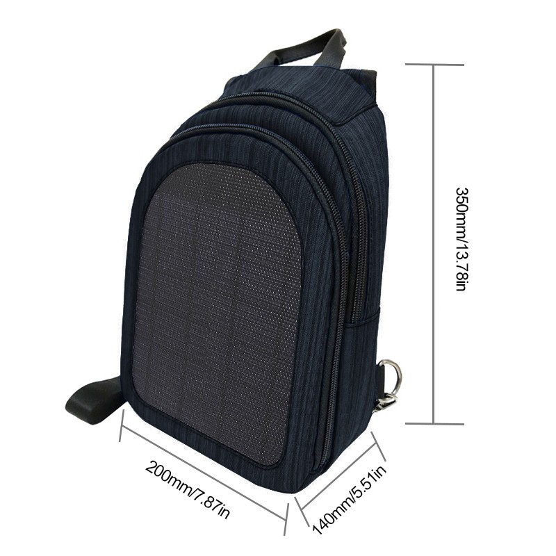 solar backpack outdoor camping hiking backpack solar panel charging travel hiking cycling school bag