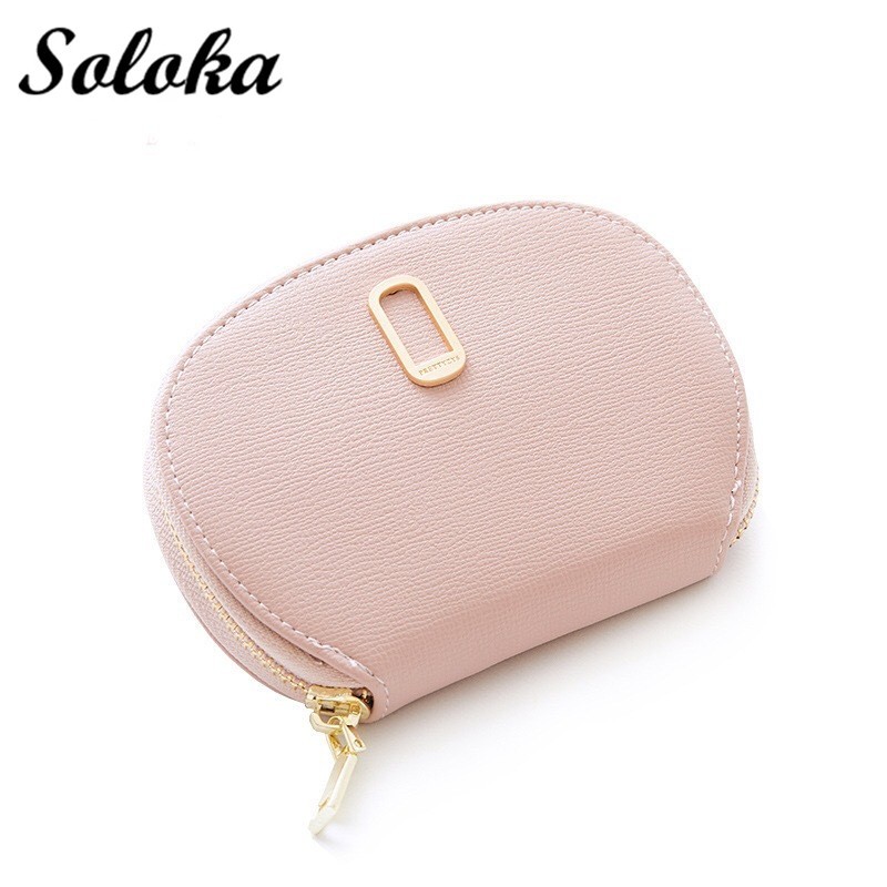 11Bits Women's Card Wallet Solid Color Zipper Organ Rfid Cardholer Pu Leather Credit Card Protecter Coin Purse Card & ID Holders