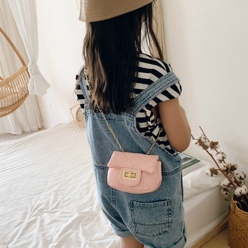 Children Mini Clutch Bag Cute Kids Leather Pures and Bags Baby Girls Small Coin Purse Pouch Purse Kid Shoulder Bag