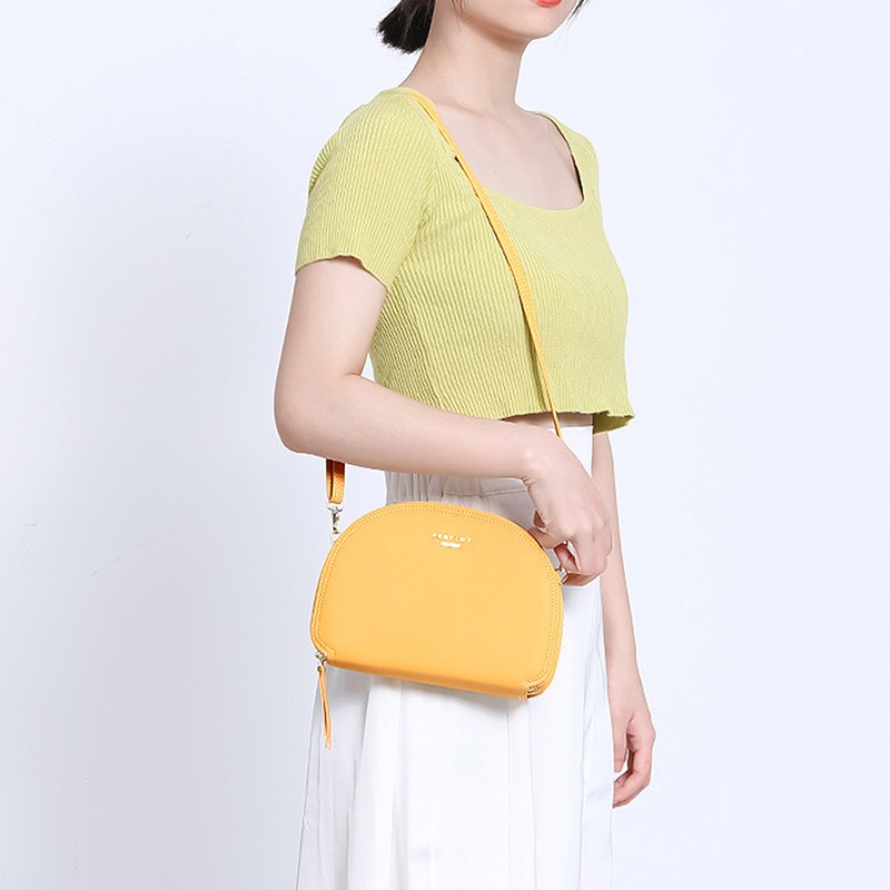 Women Crossbody Bag Fashion Semicircle Saddle Solid Color All-match Comfortable Shoulder Bags For Female Designer Handbags