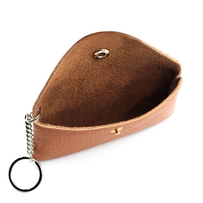 Women Small Coin Purse PU Leather Small Card Cash Card Holder Wallet with Keyring Female Girls Casual Solid Color Money Changing Bag