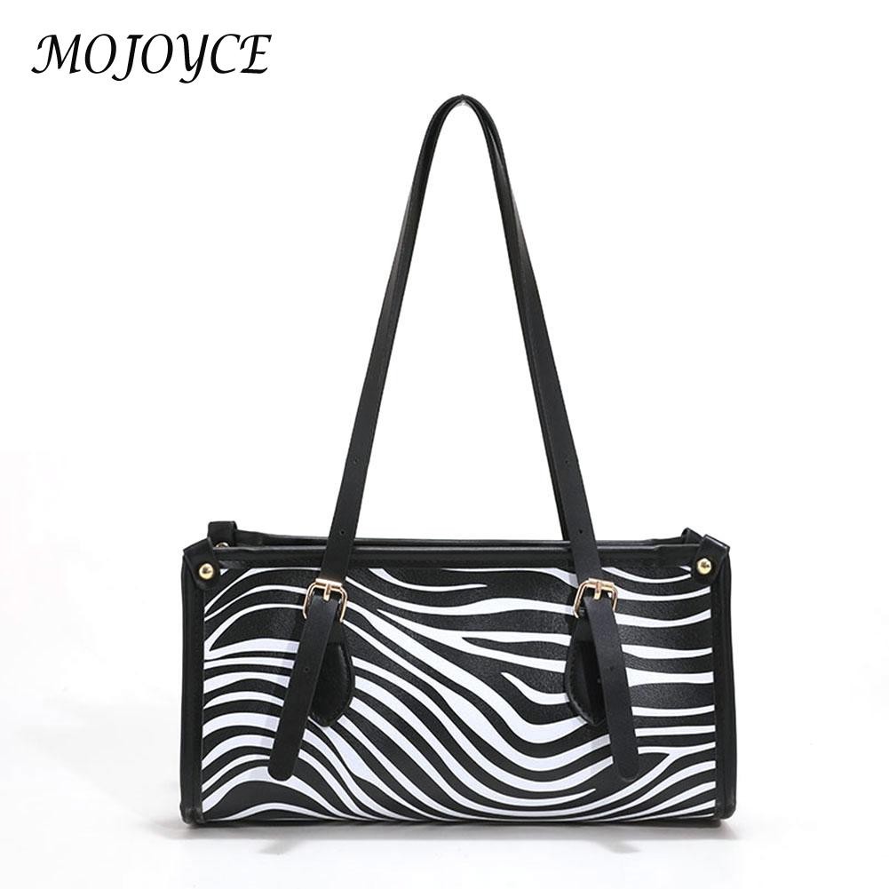 Women Shoulder Bags Zebra Animal Pattern Print Shopping Bag Handbag Women Casual Square All-match Shoulder Bags Tote