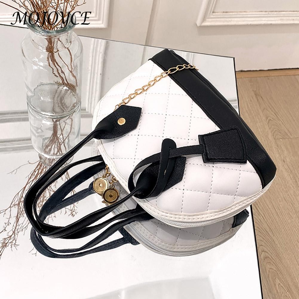 Women Shoulder Bags Female Retro Crossbody Bag Women Diamond Lattice Trending Small Capacity Handbag Bucket for Travel