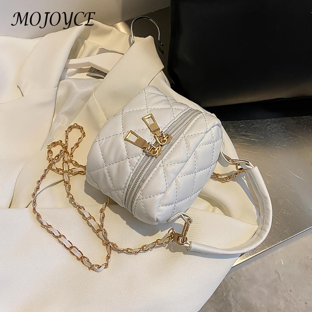 Female Diamond Lattice Chain Messenger Bag Casual PU Leather Crossbody Bags Small Shopping Bags For Women Gifts