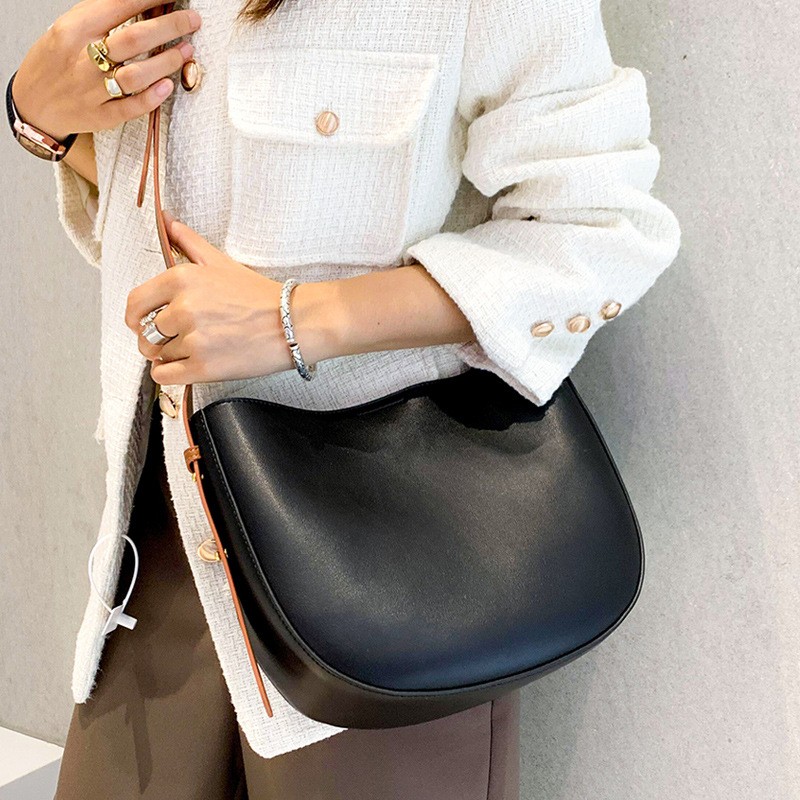 High Quality Luxury Shoulder Bags Women's Solid Genuine Leather Shoulder Bags Women's Versatile Handbag