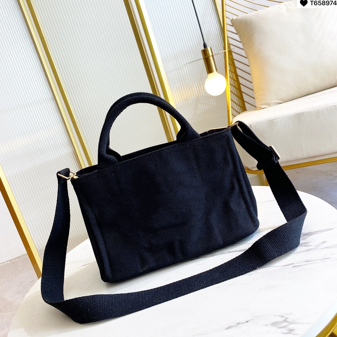 Denim Canvas Single Shoulder Crossbody Shopping Bag Men and Women Same Style 2022 New Fashion Solid Color Portable Shopping Bag