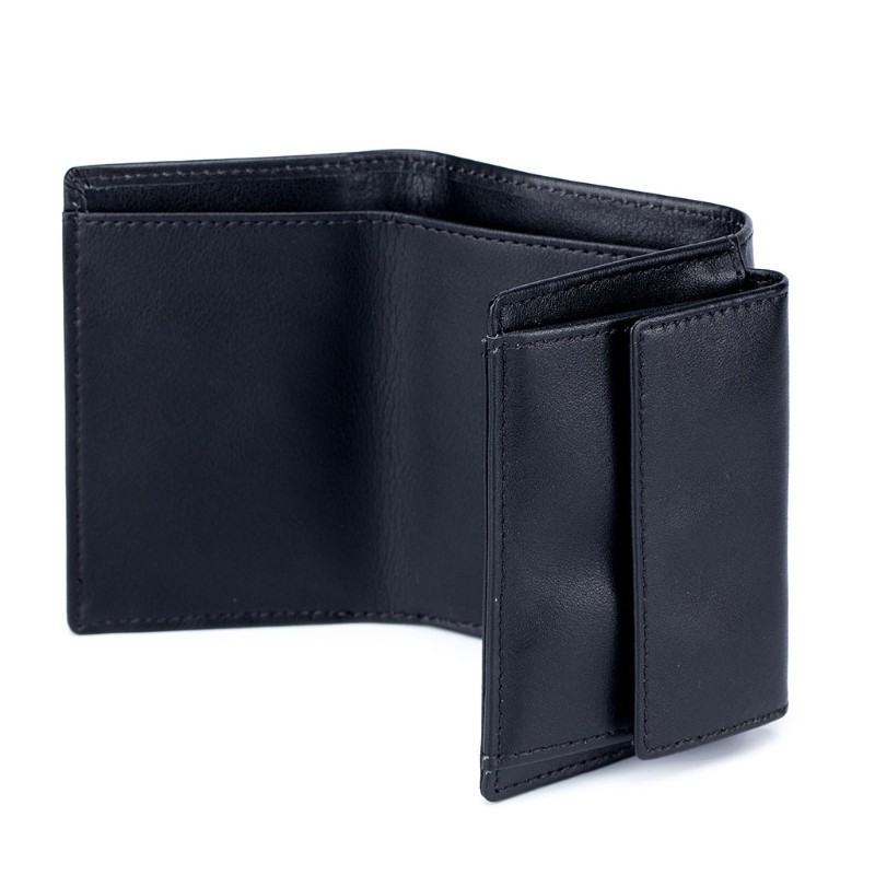 Unisex RFID Blocking Wallet Vintage Leather Credit Card Holder Short Wallet Small Coin Change Pocket Men Women Clutch Money Bag