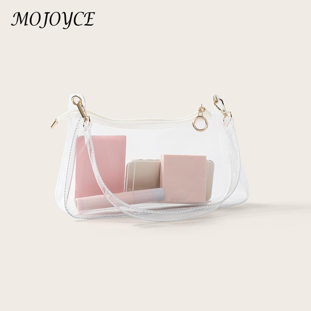 Ladies PVC Transparent Bag Fashion All-Match Messenger Bag Women Travel Handbag for Ladies Women Outdoor Shopping